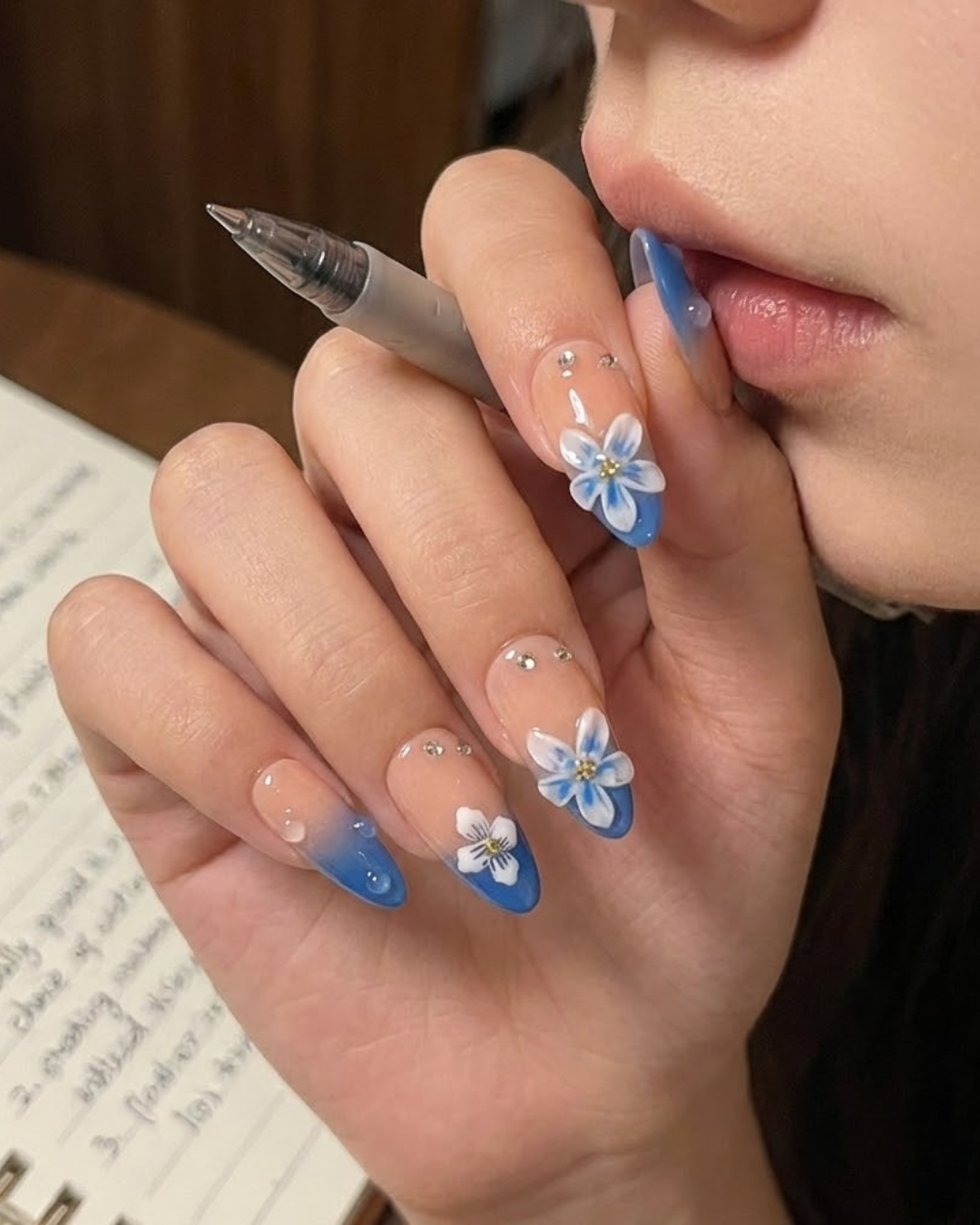 Glitify Ocean Bloom Nails