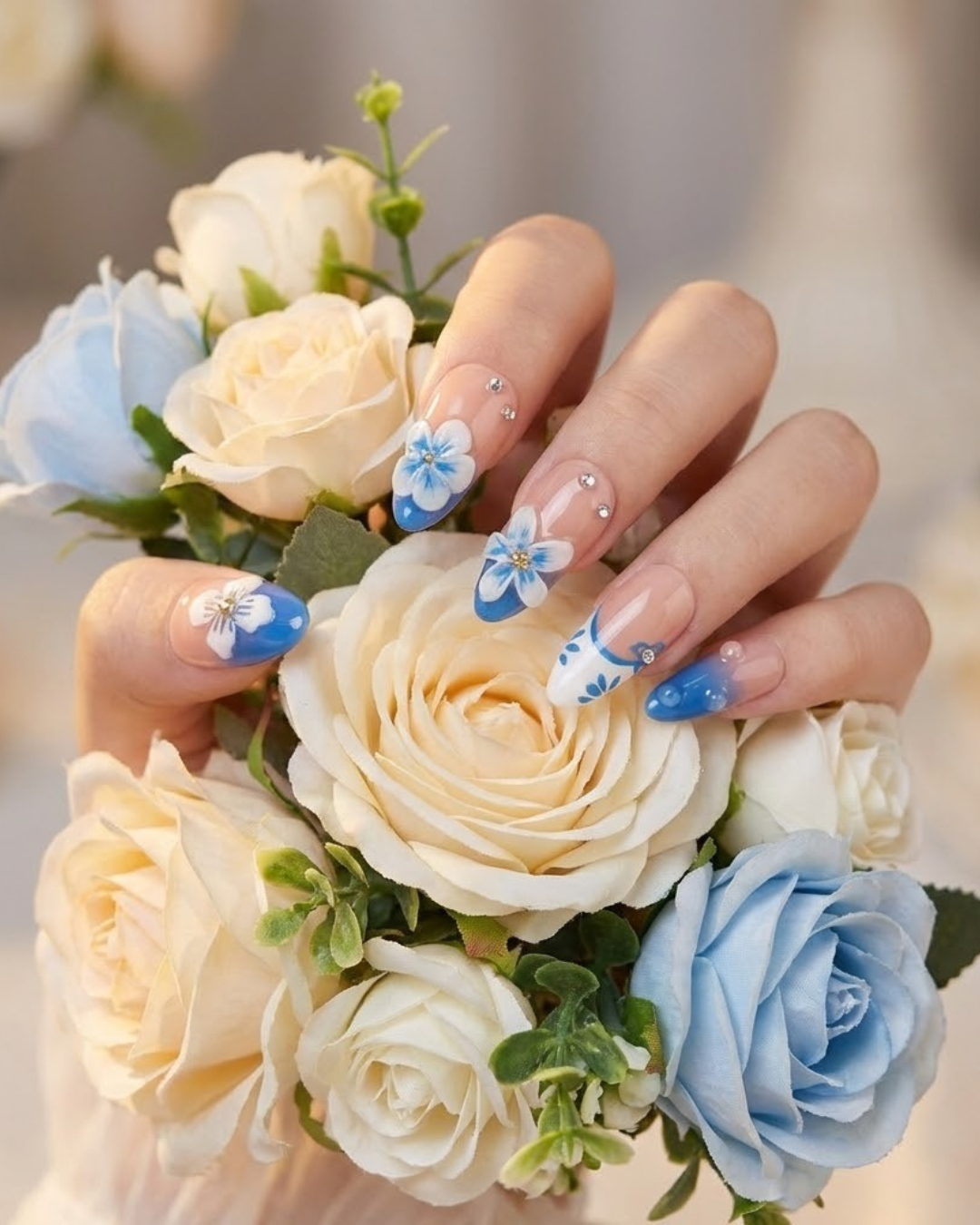 Glitify Ocean Bloom Nails