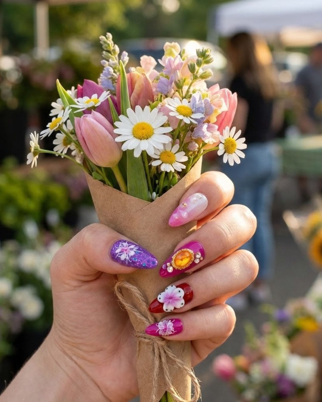 Glitify Purple Aura Nails