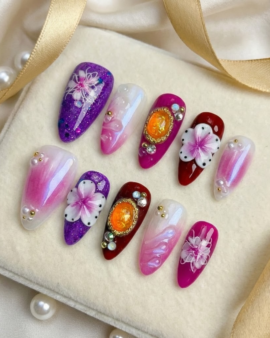 Glitify Purple Aura Nails