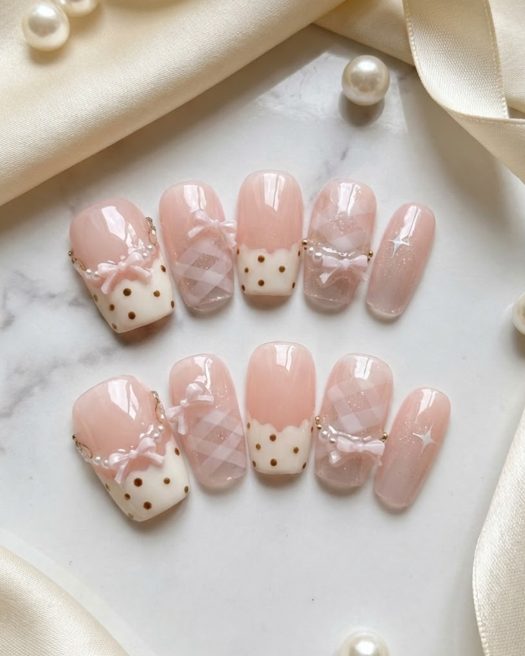 Glitify Pink Satin Sweet Star