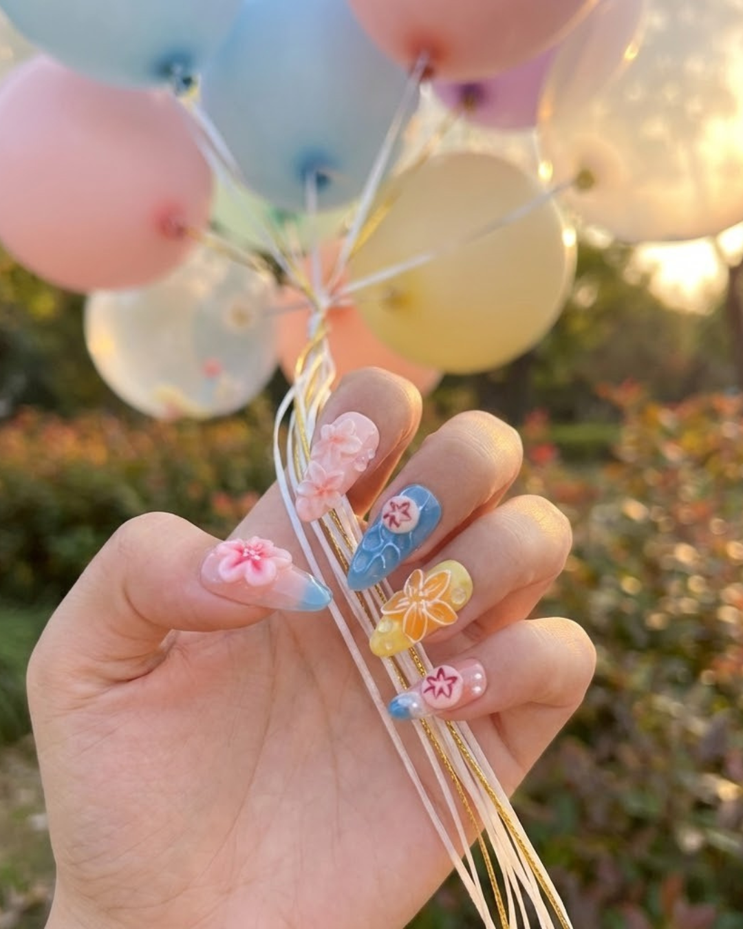 Glitify Island Bloom Nails