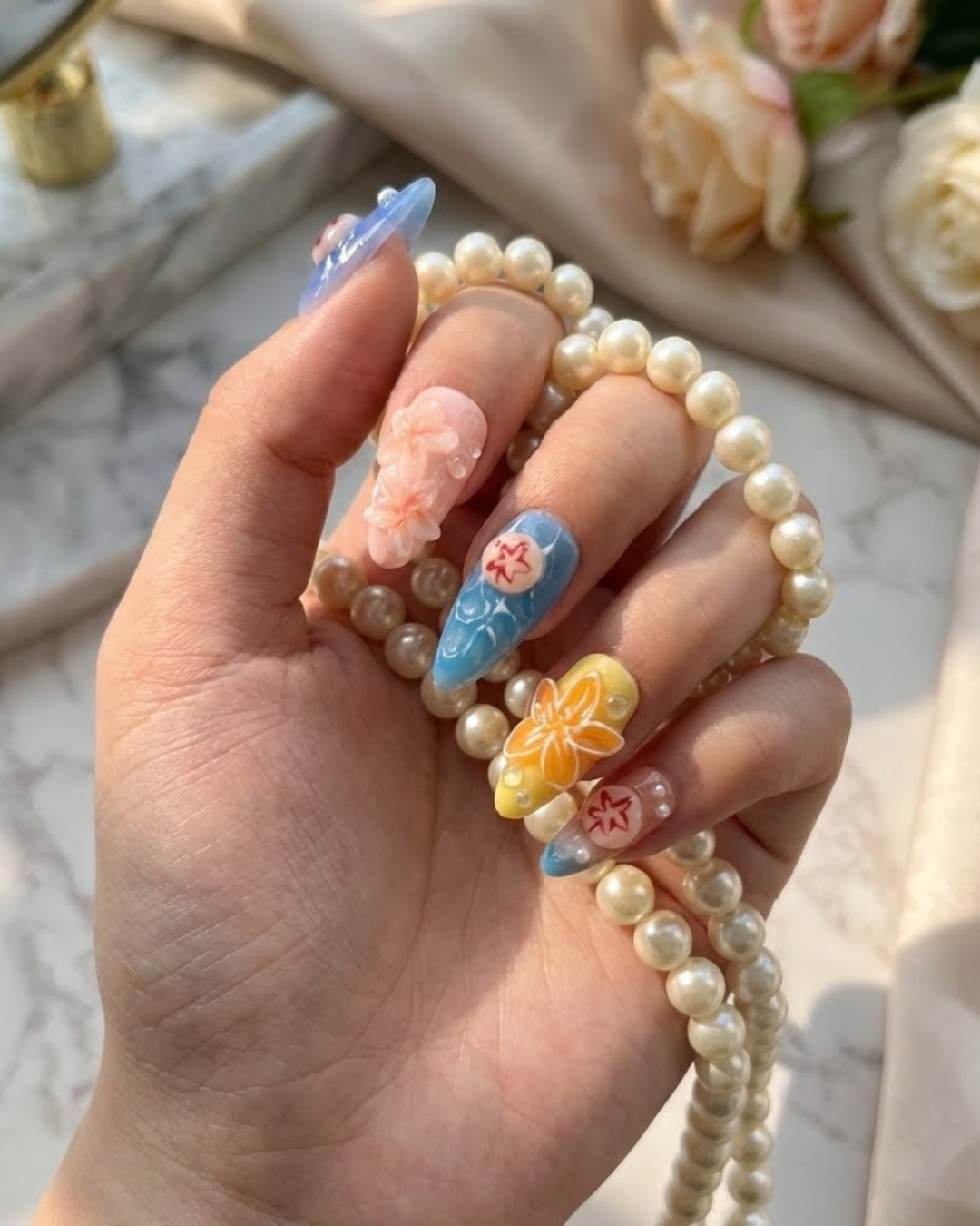 Glitify Island Bloom Nails