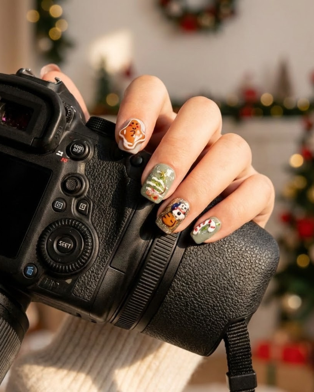 Glitify Holiday Character Nails