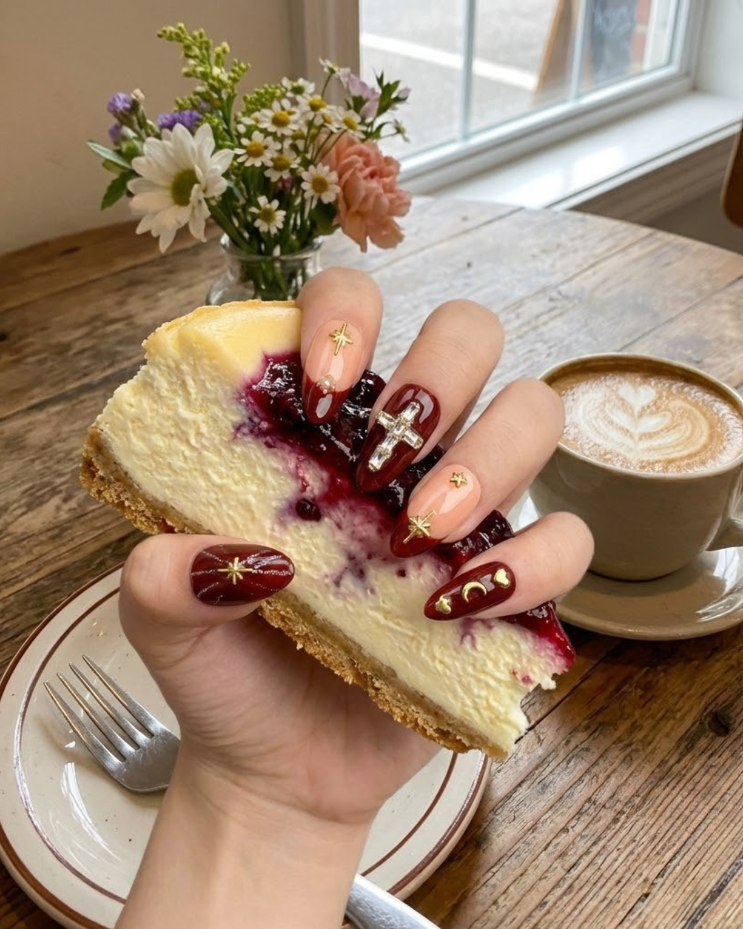 Glitify Maroon Relic Nails