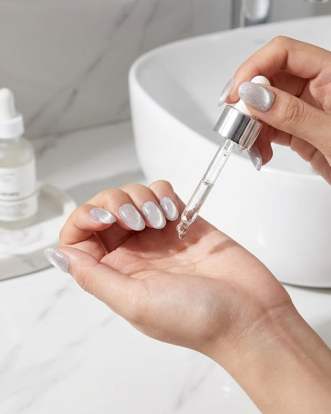 Glitify Silver Gray Star Flash