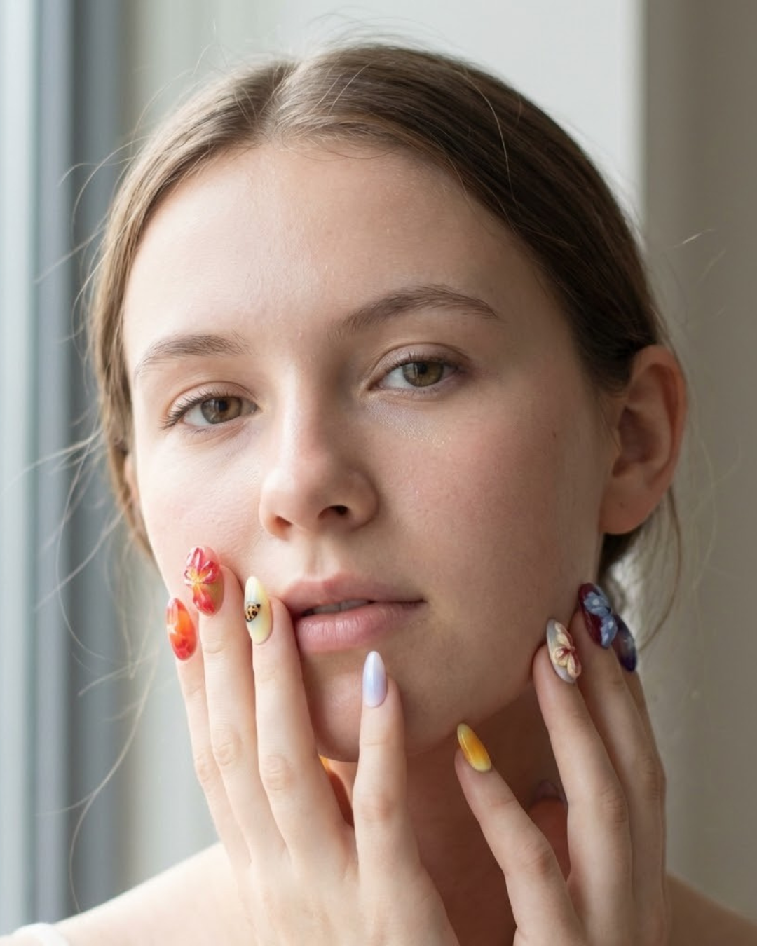 Glitify Flora Burst • Artistic Spring-Bloom Almond Set