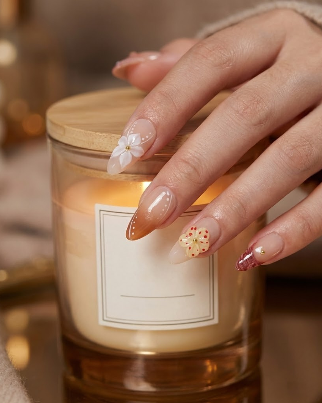 Glitify Strawberry Bloom Nails