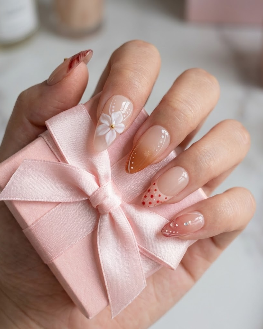 Glitify Strawberry Bloom Nails