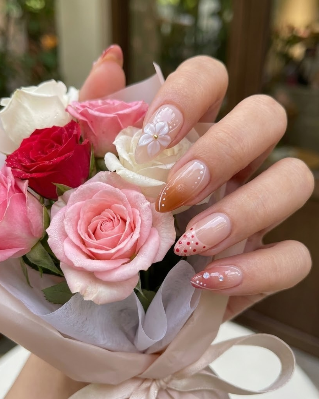 Glitify Strawberry Bloom Nails