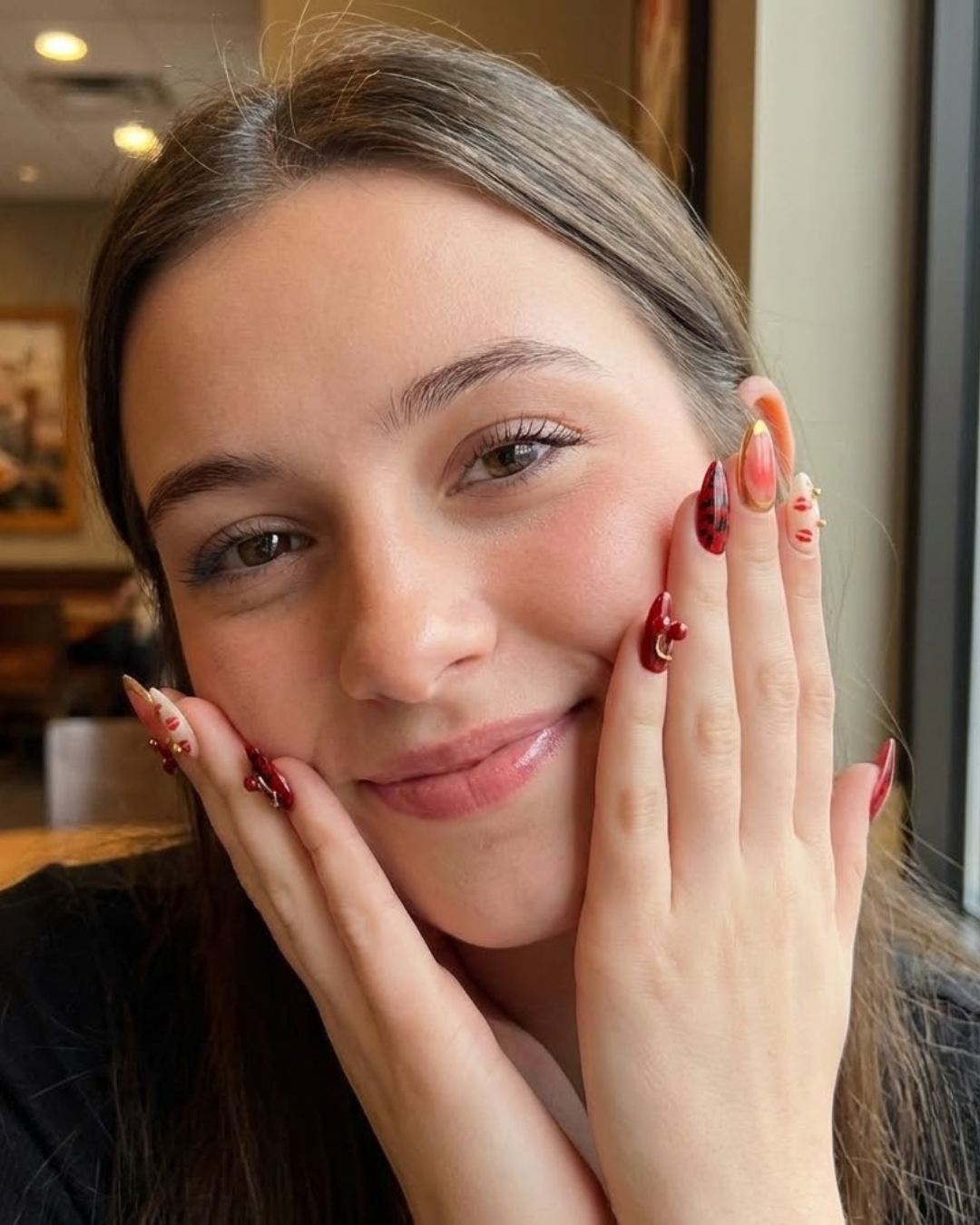 Glitify Cherry Noir Nails