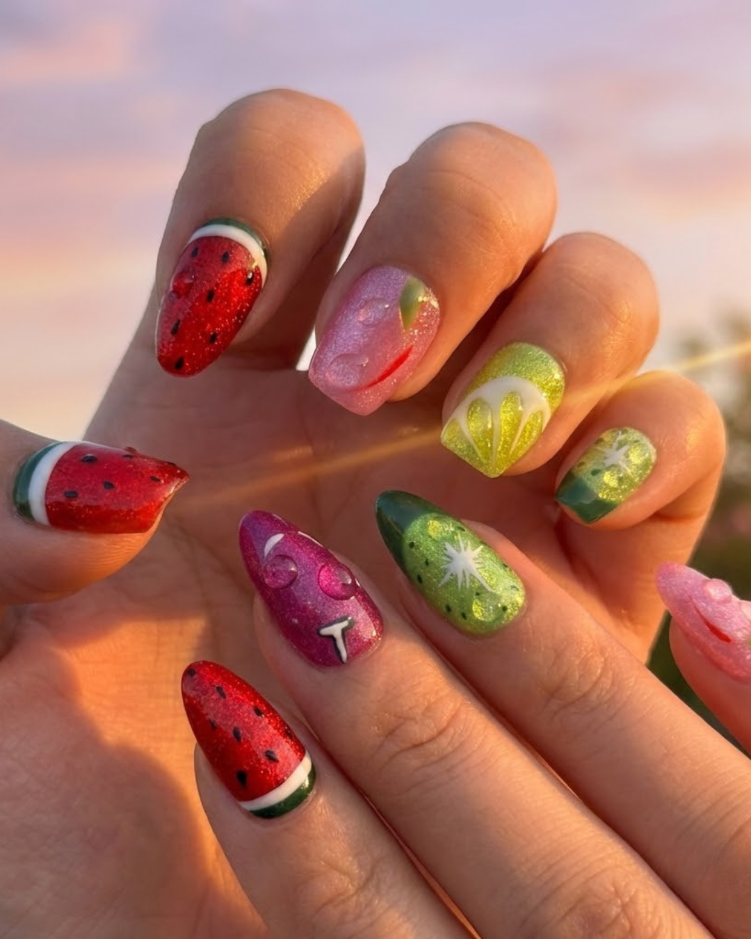 Glitify Fruit Fiesta Nails