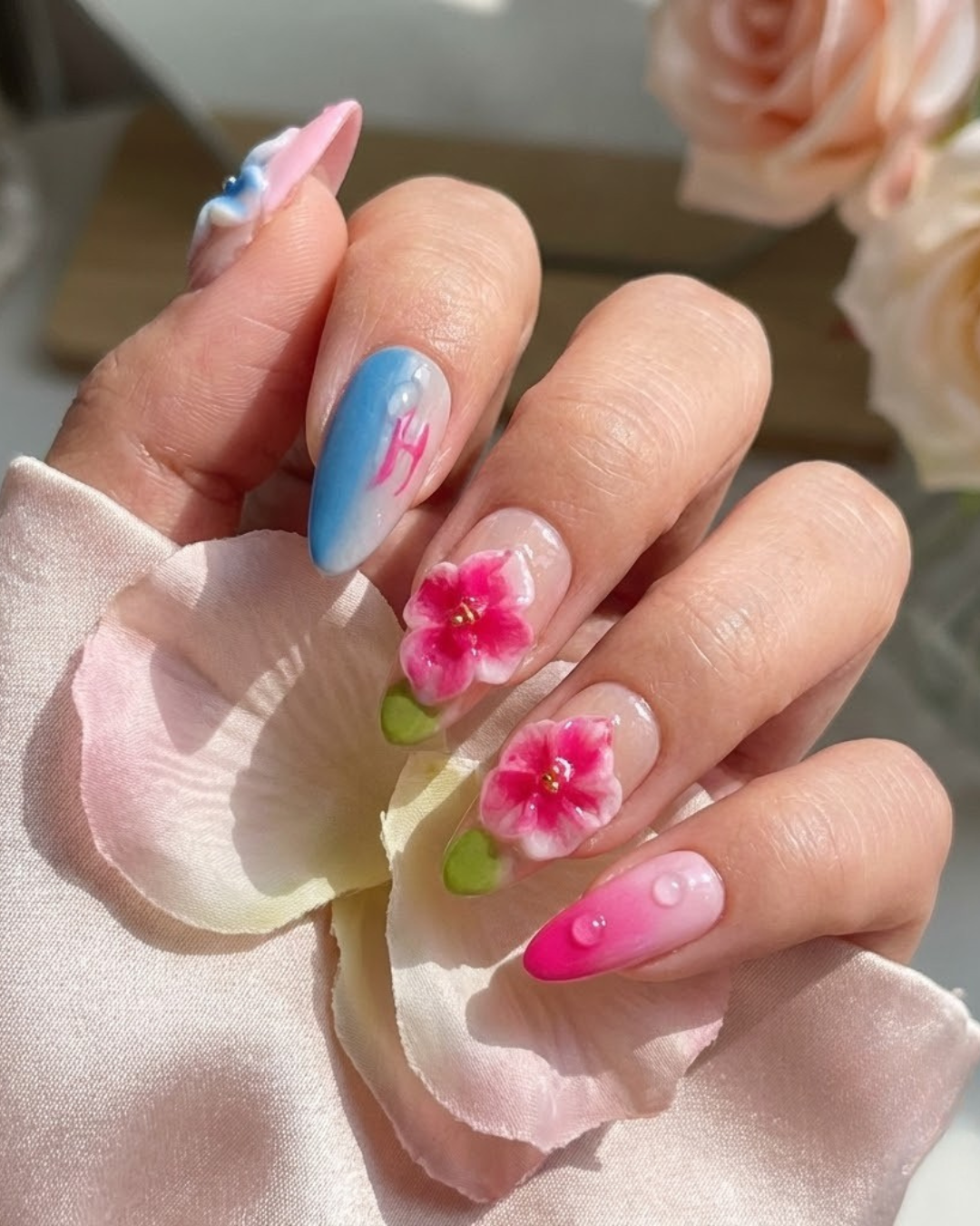 Glitify Blossom Splash Nails