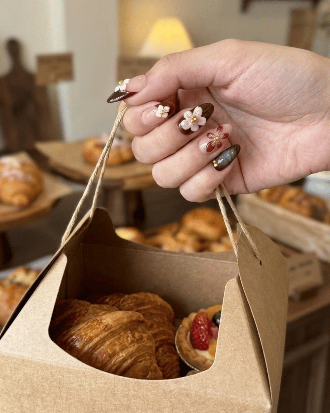 Glitify Bougainvillea Bloom Nails