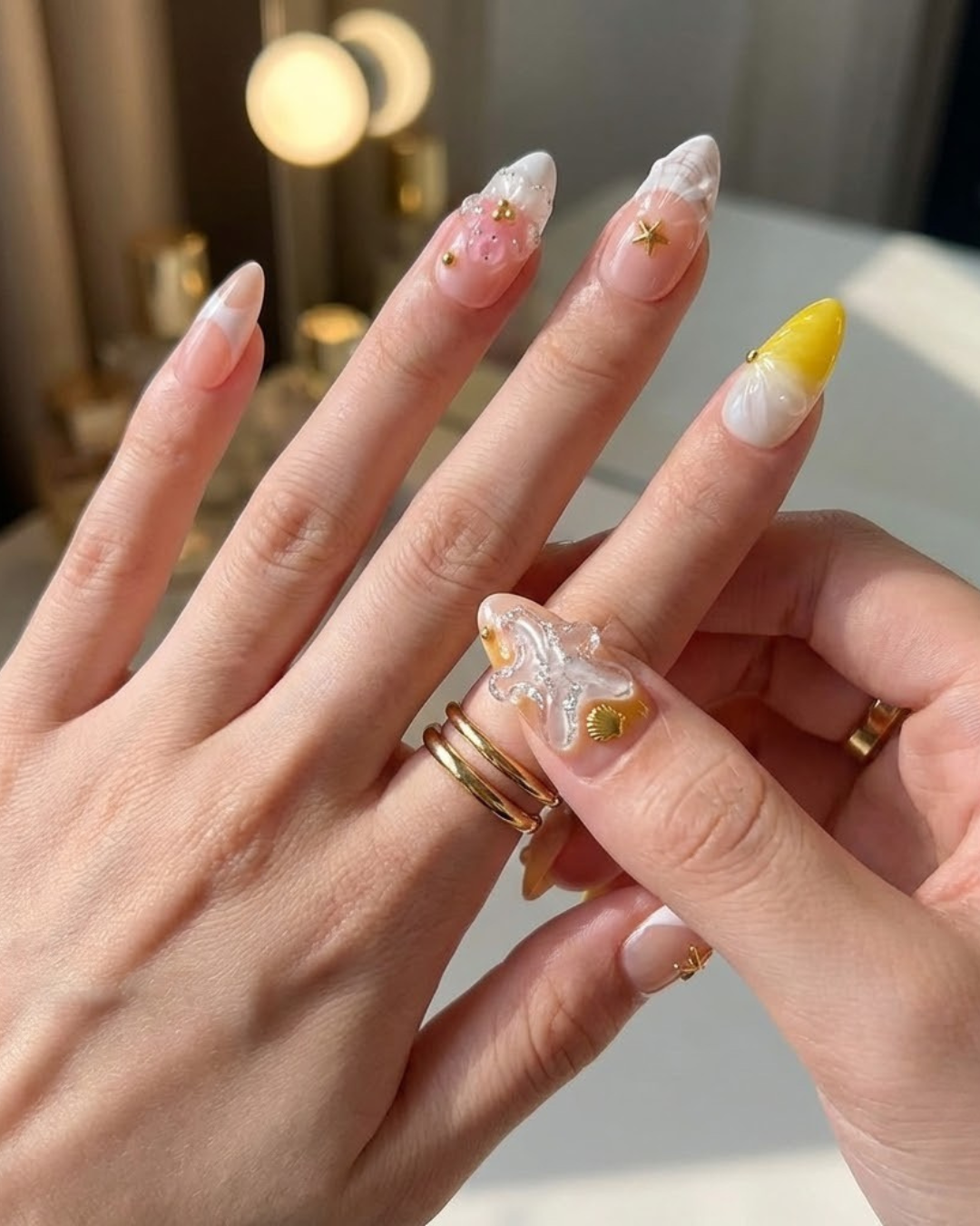 Glitify Starfish Glow Nails