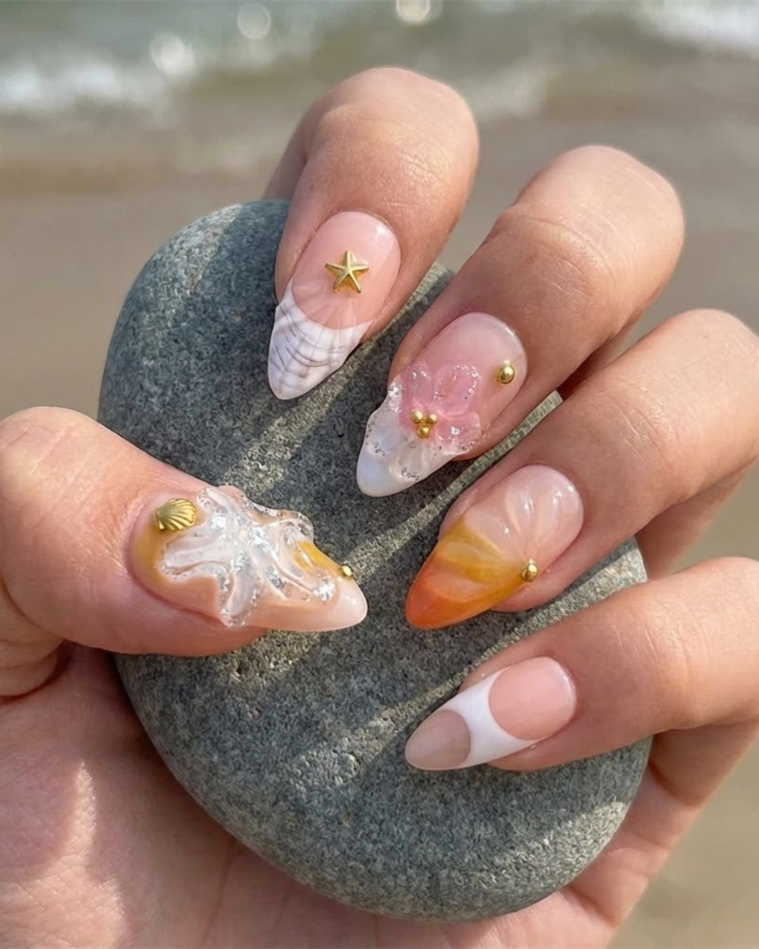 Glitify Starfish Glow Nails