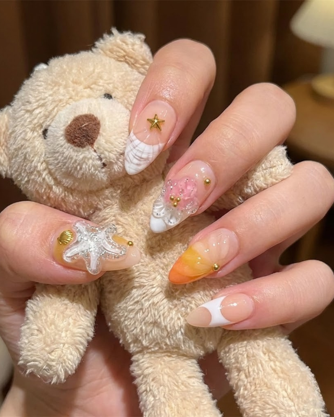 Glitify Starfish Glow Nails