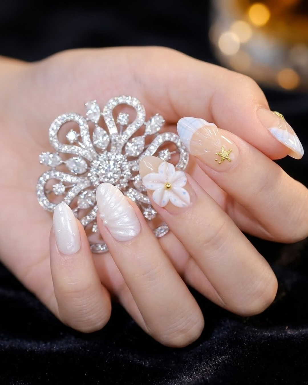 Glitify Shell Petal Nails