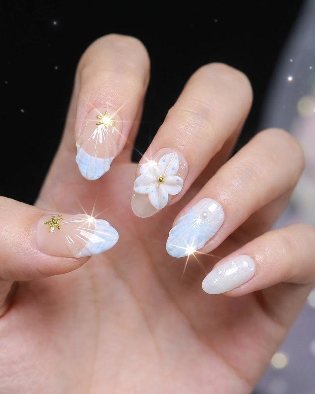 Glitify Shell Petal Nails