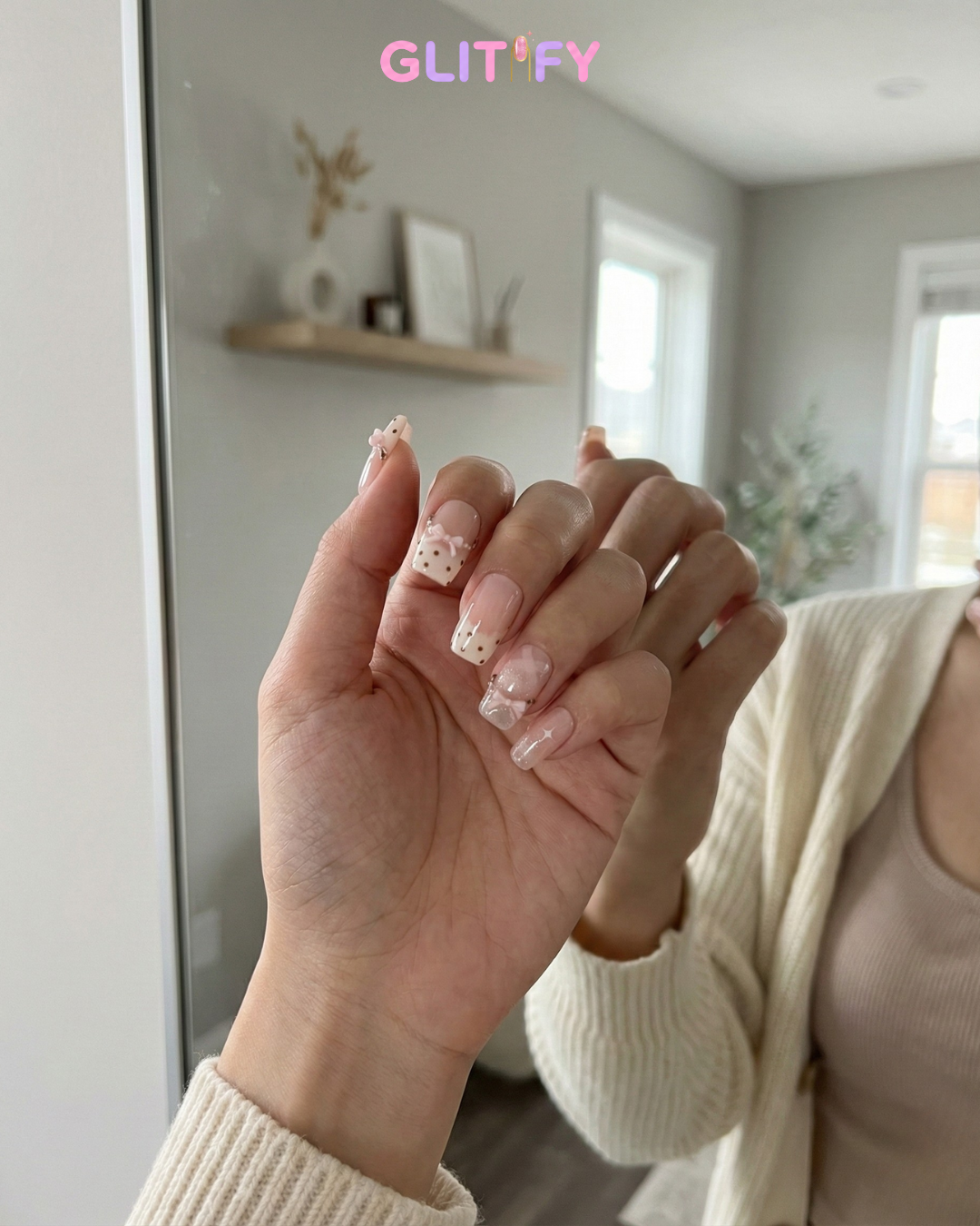 Glitify Pink Satin Sweet Star