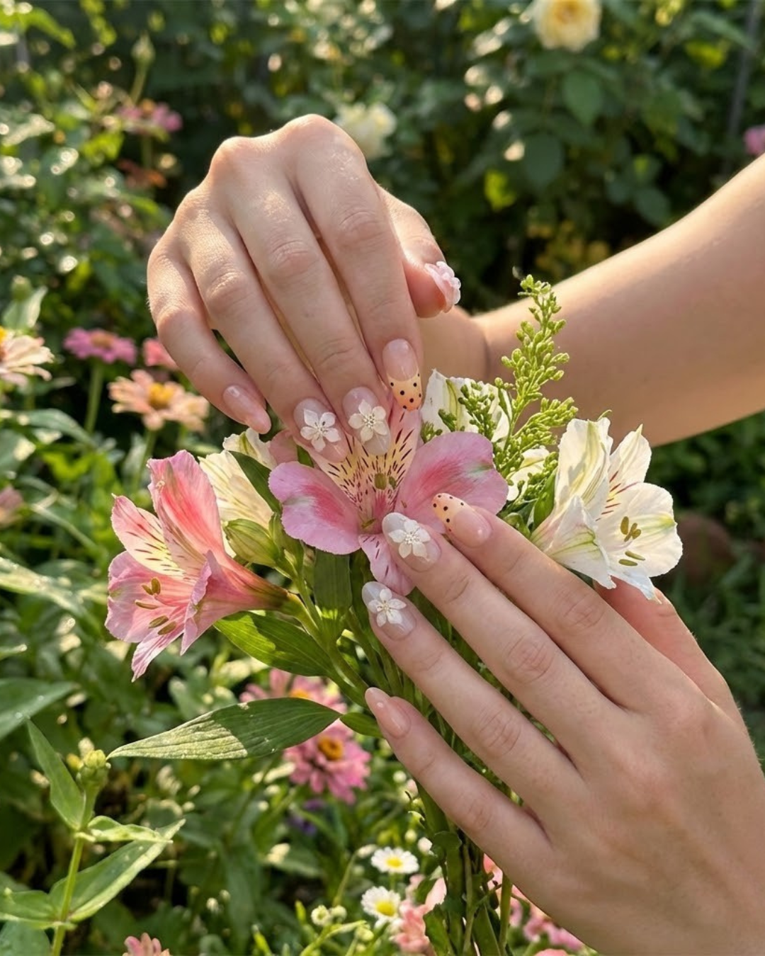 Powder Lily Fairy Nude Nails