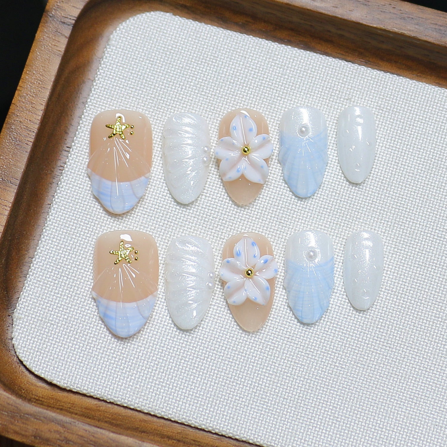 Glitify Shell Petal Nails