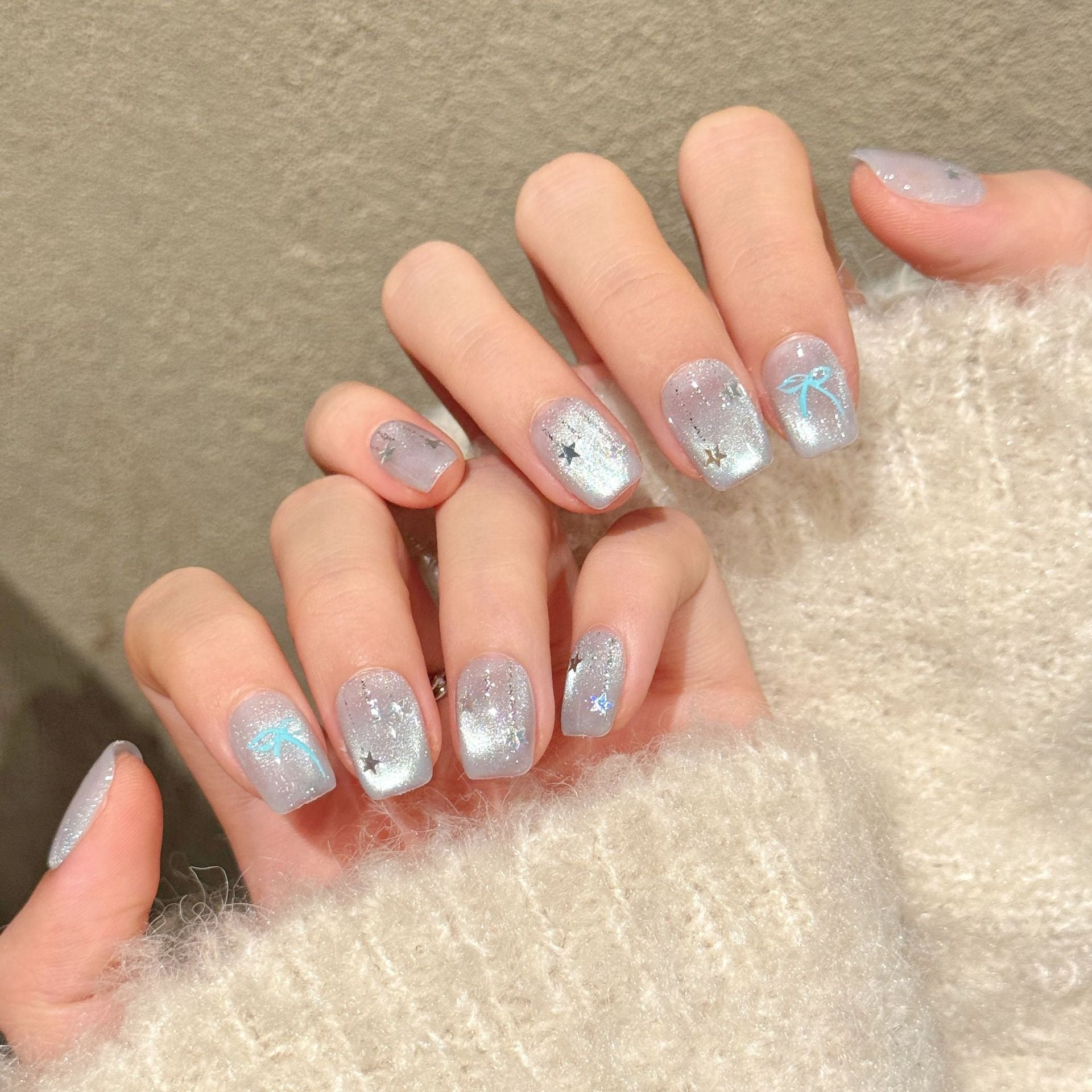 Glitify Silver Blue Butterfly Mist