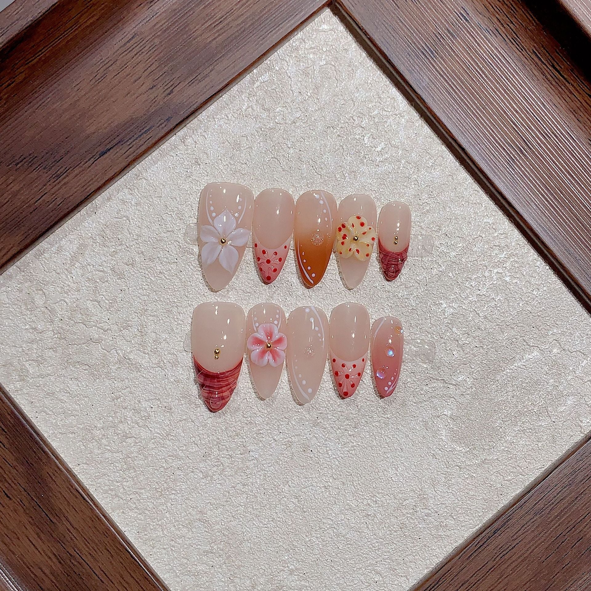 Glitify Strawberry Bloom Nails